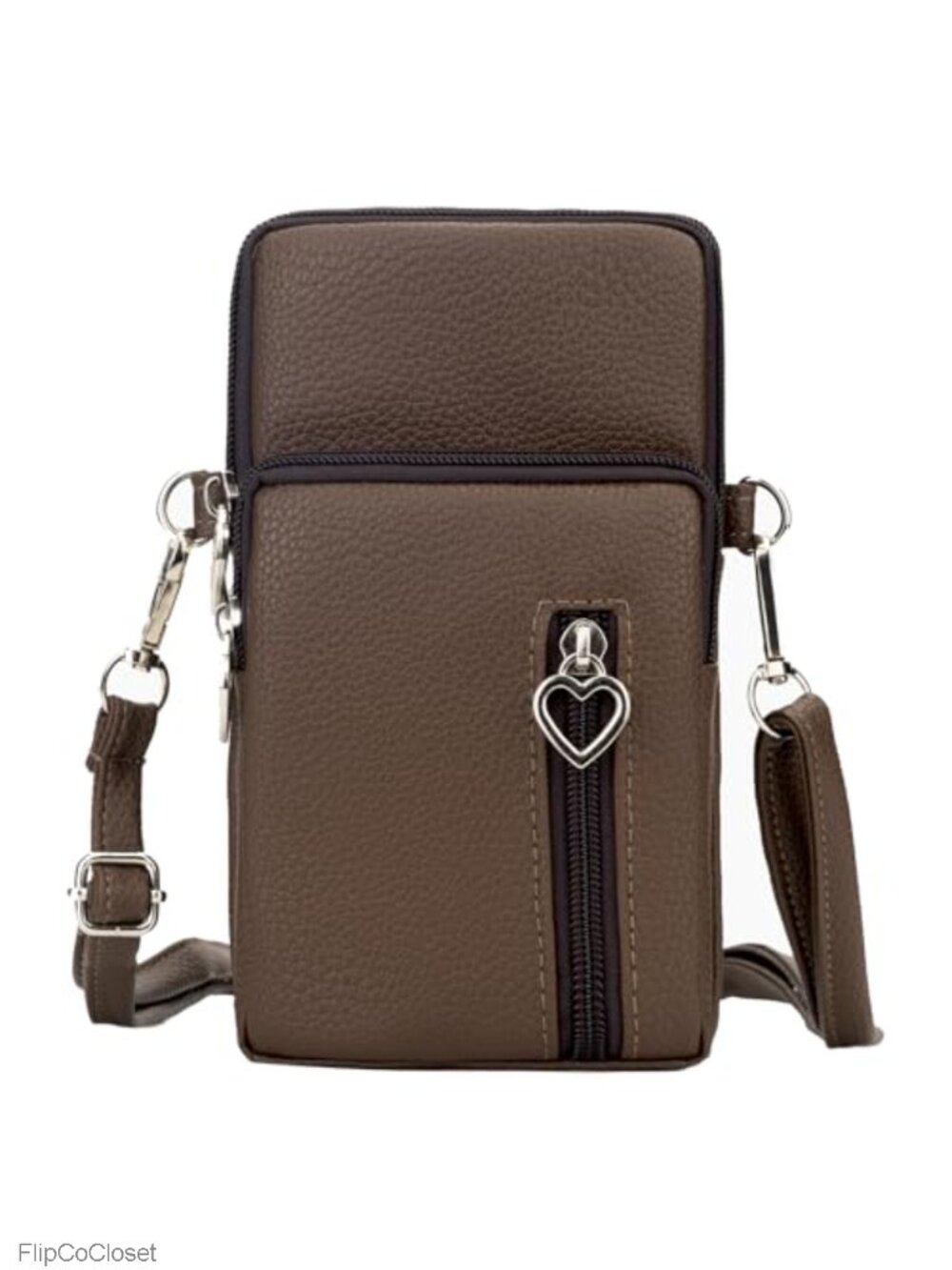 Small Crossbody Bag Vegan Leather Mini Phone Purse Detachable Strap